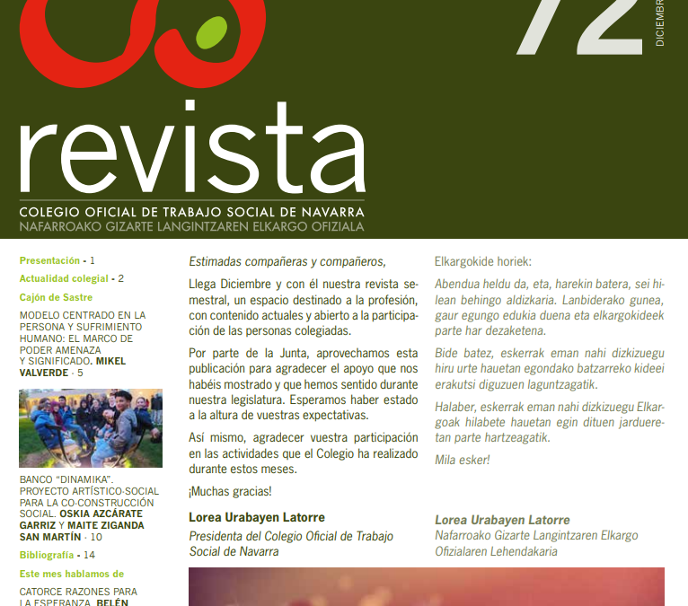 Nuevo número de la revista digital del COTSN.
